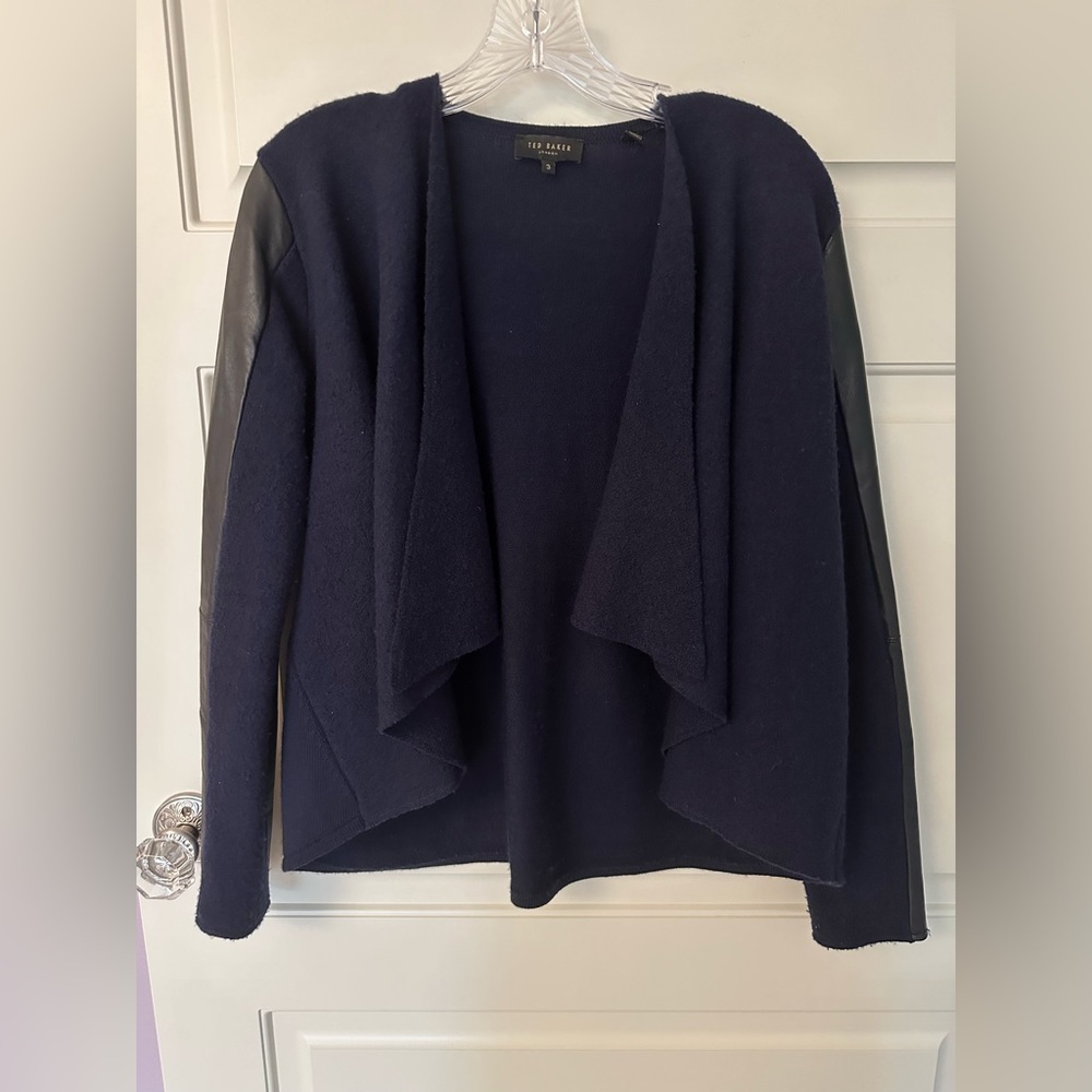 Ted Baker Wool and Leather Sweater